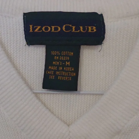 IZOD | 100% Cotton Sweater Vest - Picture 2 of 3